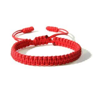 Adjustable Woven Nylon Bracelet Buddhist Amulet Boho Surfer Prayer Jewelry